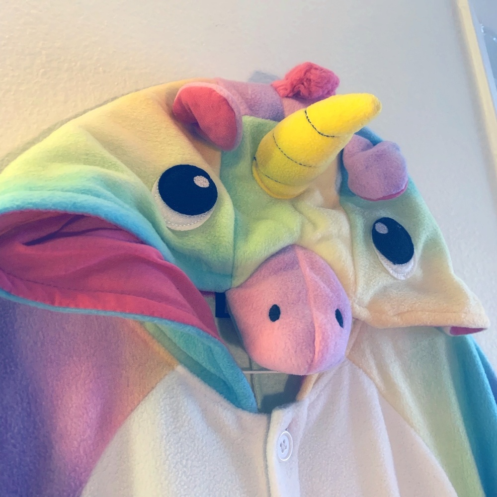 SHERBET RAINBOW UNICORN ONESIE, KIGURUMI